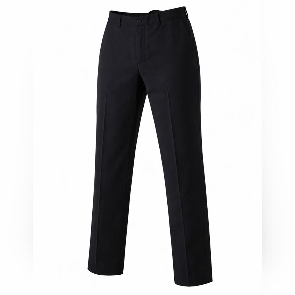 Edwards Men’s Black Dress Pants 36x30 Flat Front Workwear Slacks New
